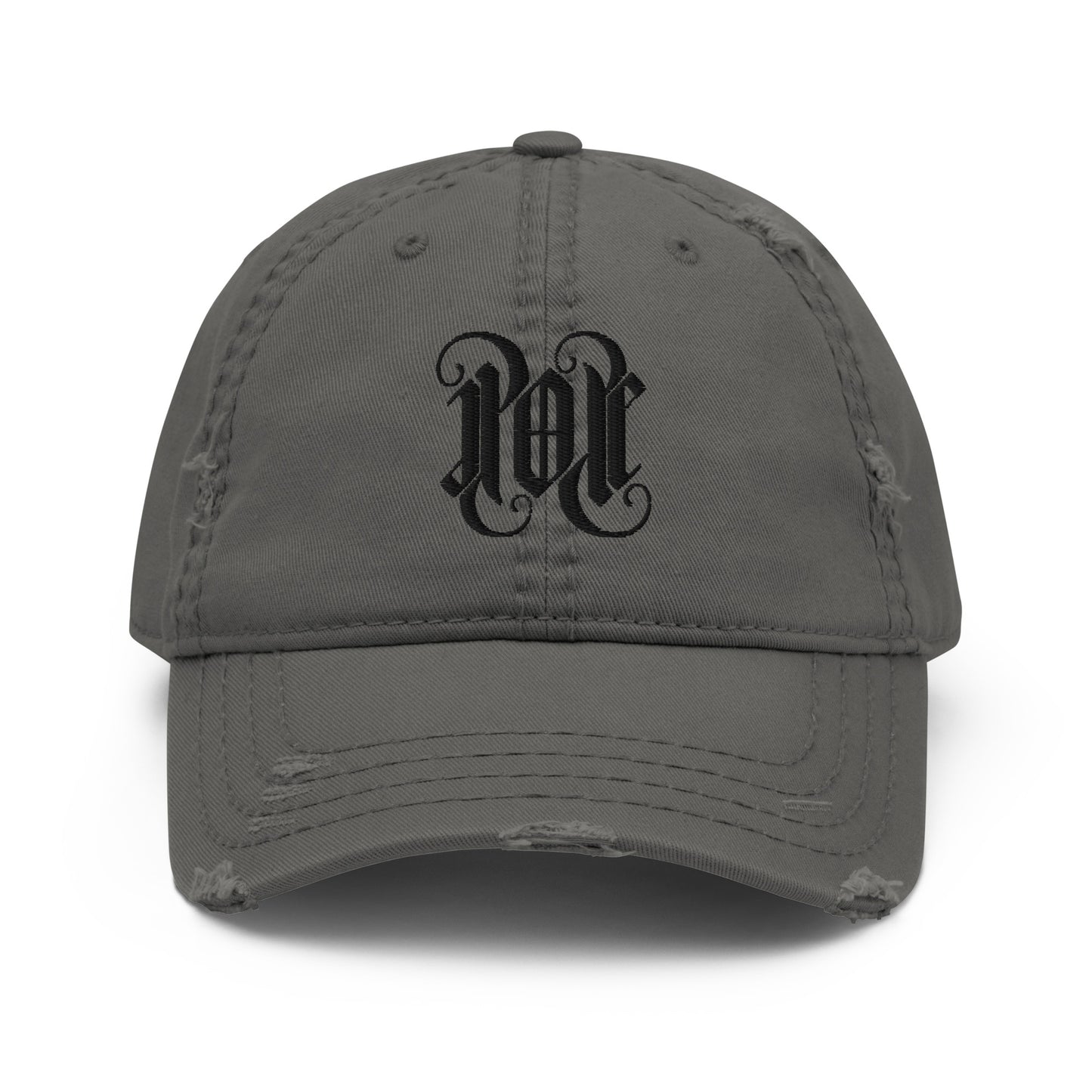 Grey Distressed Hat